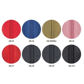Coil zippers